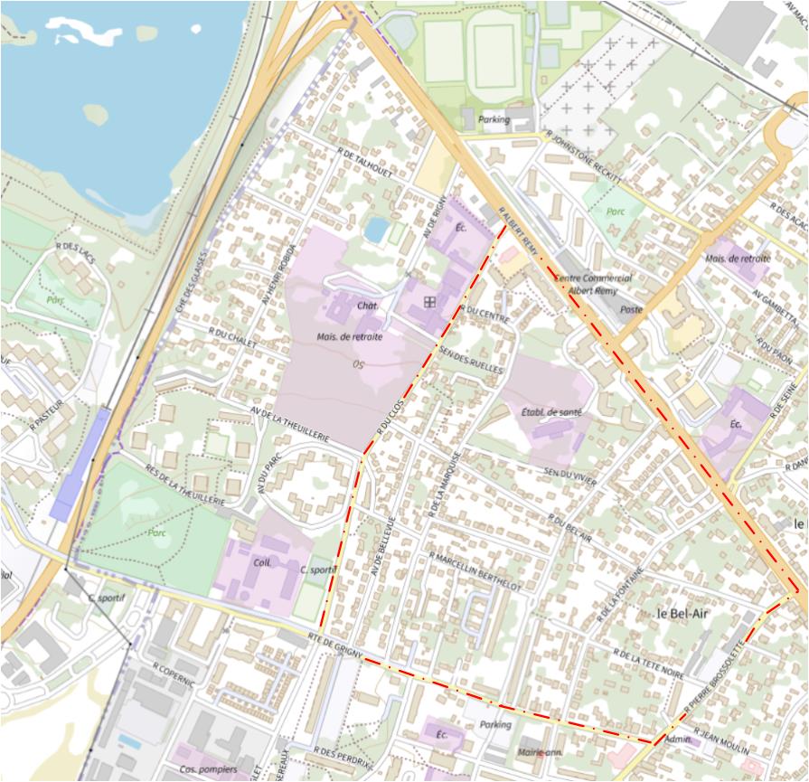 le quartier des Pentes